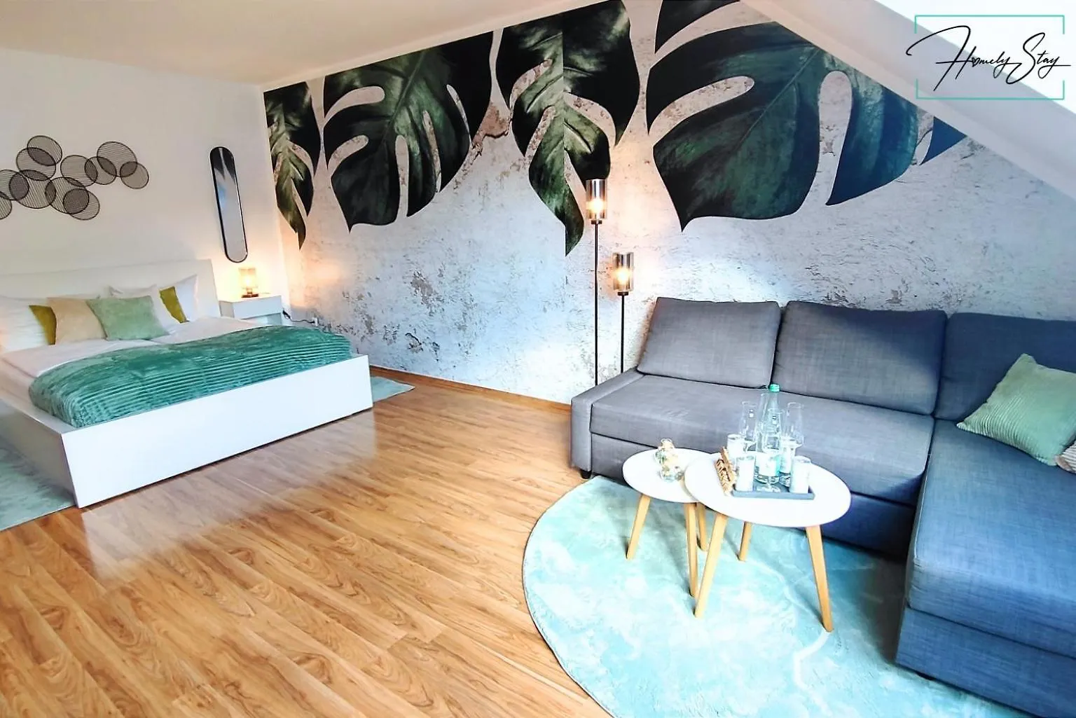 Appartamento Homely Stay Serenity Greens - Stylisch Studio-Apartment With Kitchen - 10 Min To Central Station, Pet Friendly Monaco di Baviera